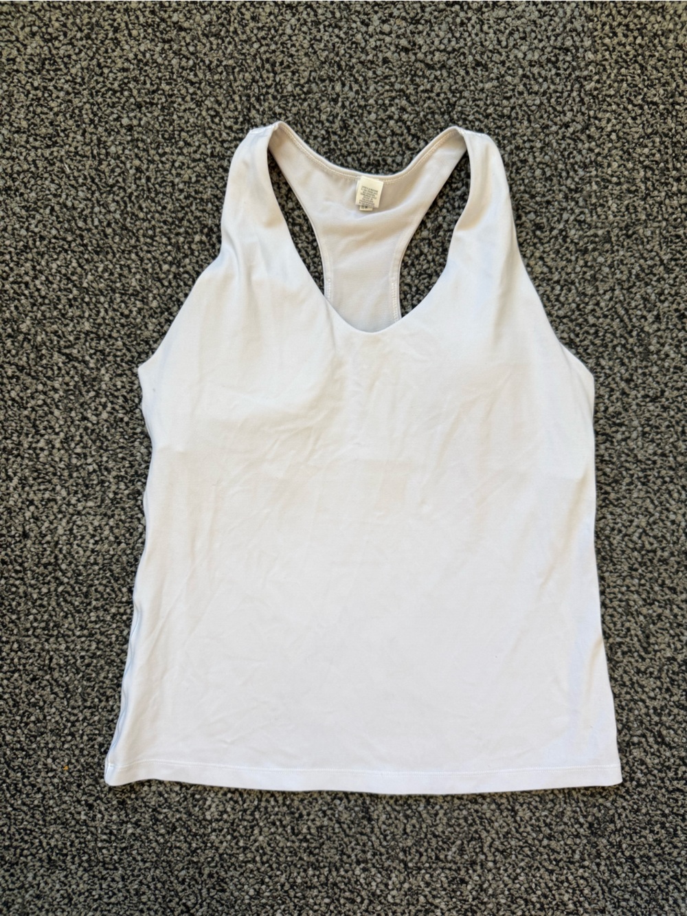 aerie White padded Racerback Performance Tank